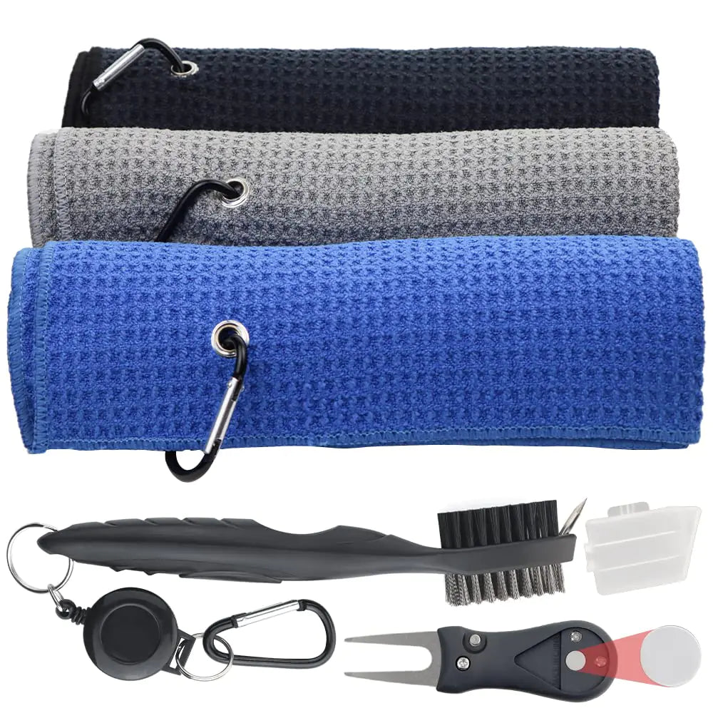 Golf Towel Set Golf Club Cleaning Kit